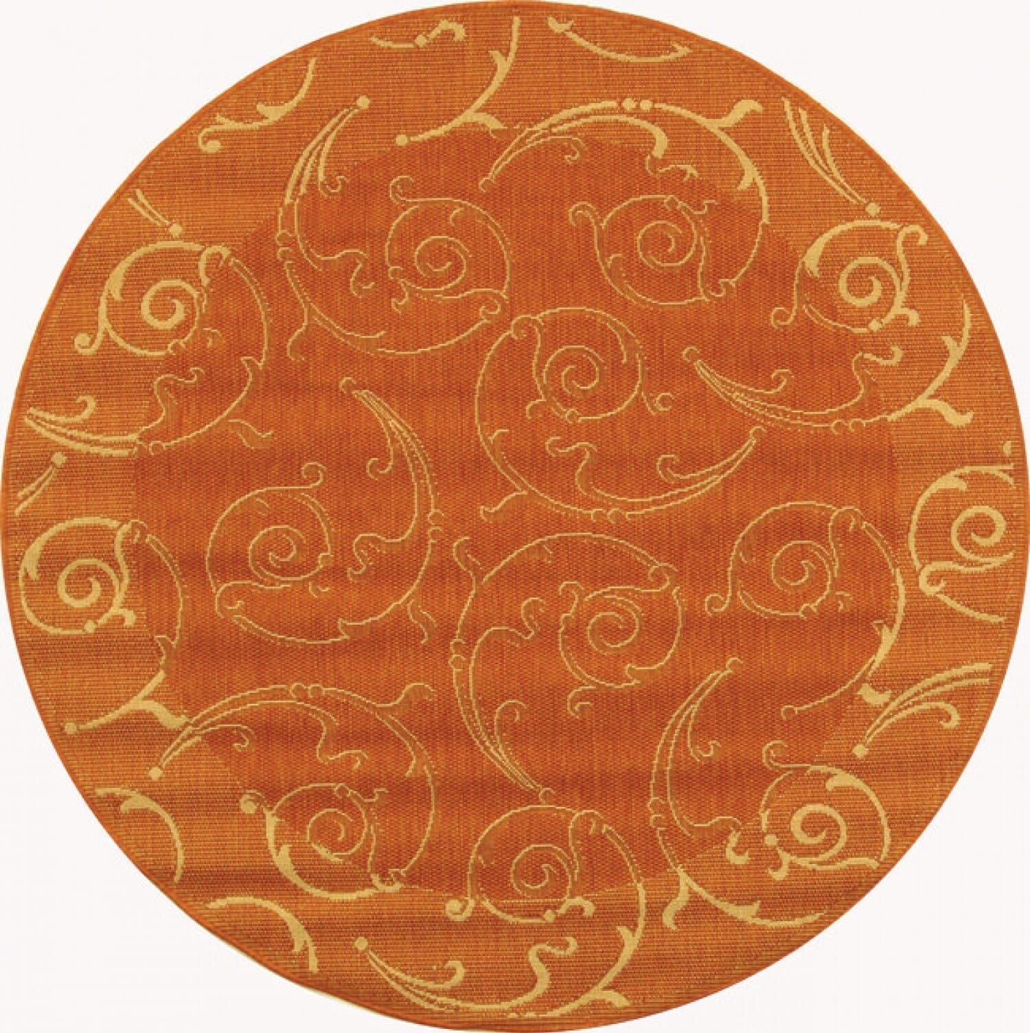 Safavieh Courtyard cy2665 - 3202 Terracotta / Natural Rugs - Safavieh - cy2665 - 3202 - 5r