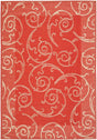 Safavieh Courtyard Cy2665 - 3707 Red / Natural Rugs - Safavieh - cy2665 - 3707 - 2