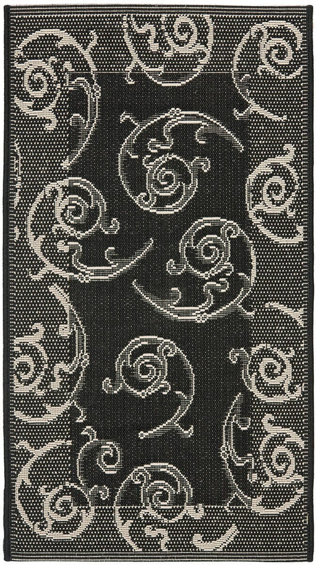 Safavieh Courtyard cy2665 - 3908 Black / Sand Rugs - Safavieh - cy2665 - 3908 - 5r