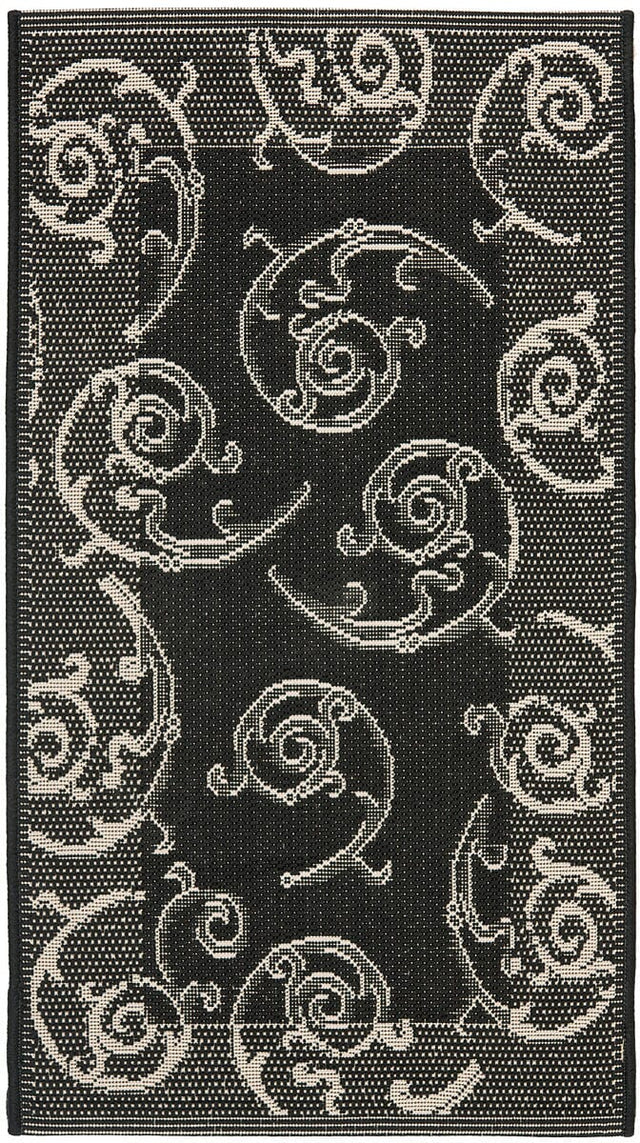 Safavieh Courtyard cy2665 - 3908 Black / Sand Rugs - Safavieh - cy2665 - 3908 - 5r
