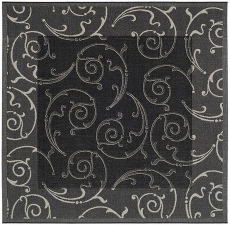 Safavieh Courtyard cy2665 - 3908 Black / Sand Rugs - Safavieh - cy2665 - 3908 - 7sq