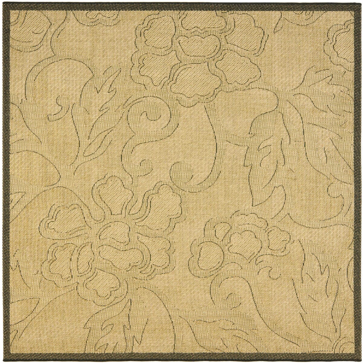 Safavieh Courtyard cy2726 - 3901 Sand / Black Rugs - Safavieh - cy2726 - 3901 - 5r