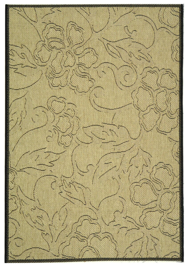 Safavieh Courtyard cy2726 - 3901 Sand / Black Rugs - Safavieh - cy2726 - 3901 - 5r