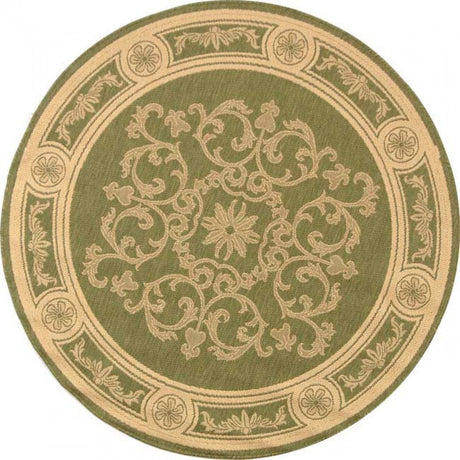 Safavieh Courtyard cy2914 - 1e06 Olive / Natural Rugs - Safavieh - cy2914 - 1e06 - 2