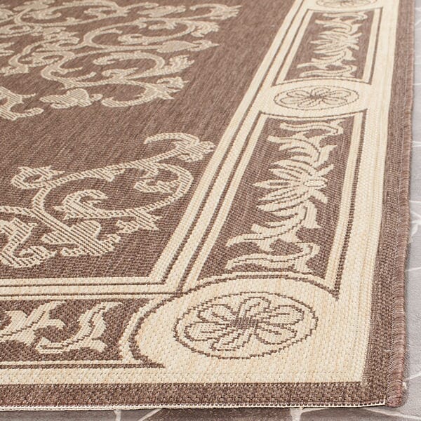 Safavieh Courtyard cy2914 - 3409 Chocolate / Natural Rugs - Safavieh - cy2914 - 3409 - 0