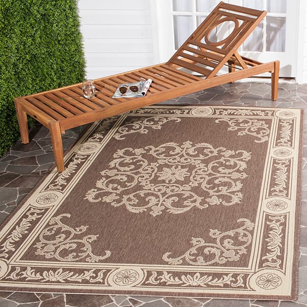 Safavieh Courtyard cy2914 - 3409 Chocolate / Natural Rugs - Safavieh - cy2914 - 3409 - 0