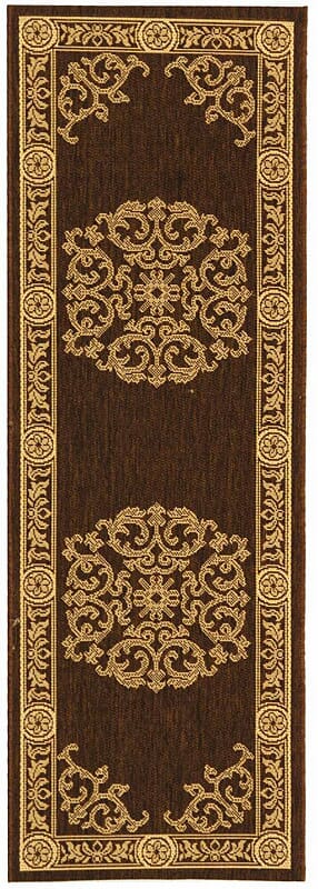 Safavieh Courtyard cy2914 - 3409 Chocolate / Natural Rugs - Safavieh - cy2914 - 3409 - 27