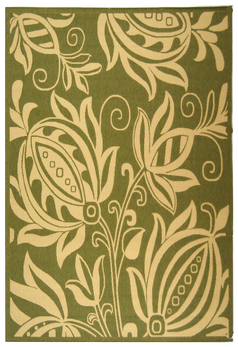 Safavieh Courtyard cy2961 - 1e06 Olive / Natural Rugs - Safavieh - cy2961 - 1e06 - 0