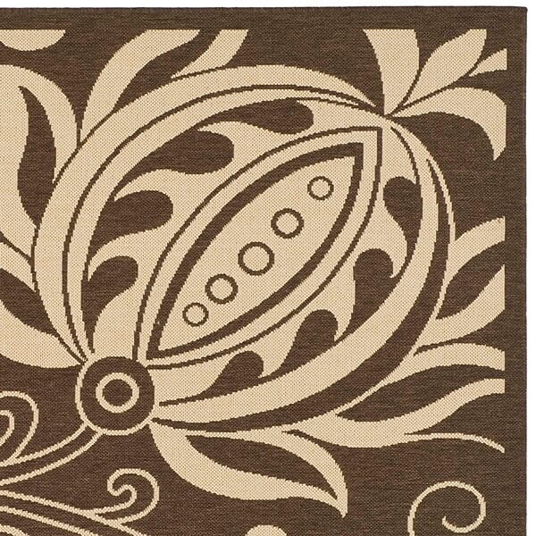 Safavieh Courtyard cy2961 - 3409 Chocolate / Natural Rugs - Safavieh - cy2961 - 3409 - 0