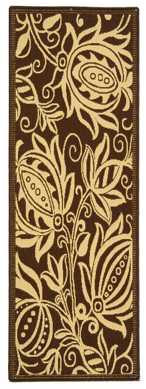Safavieh Courtyard cy2961 - 3409 Chocolate / Natural Rugs - Safavieh - cy2961 - 3409 - 27
