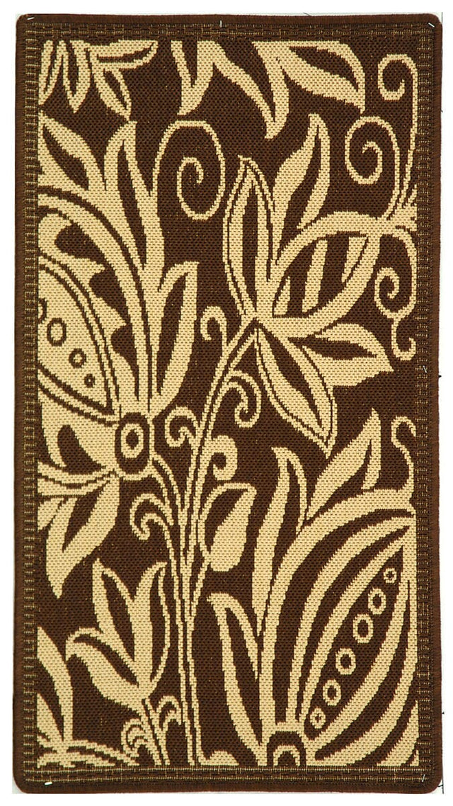 Safavieh Courtyard cy2961 - 3409 Chocolate / Natural Rugs - Safavieh - cy2961 - 3409 - 27