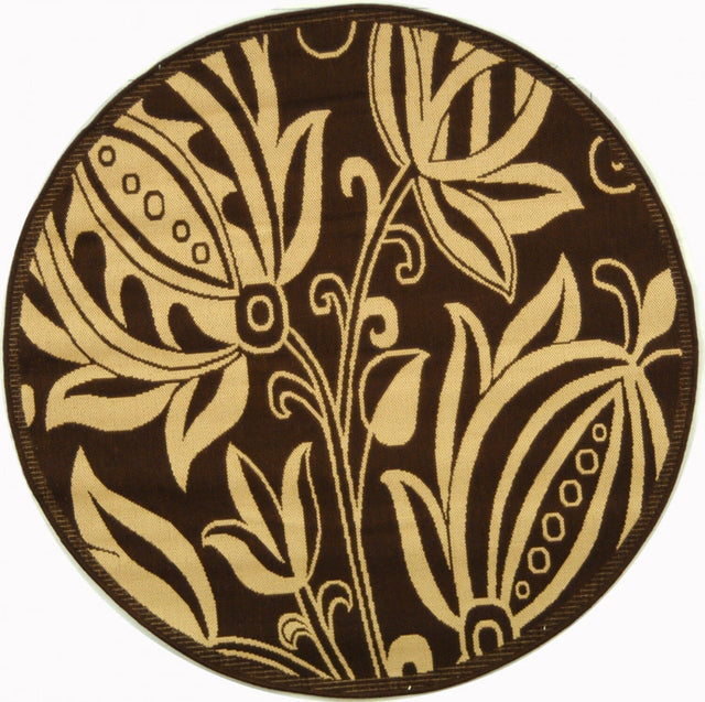 Safavieh Courtyard cy2961 - 3409 Chocolate / Natural Rugs - Safavieh - cy2961 - 3409 - 6