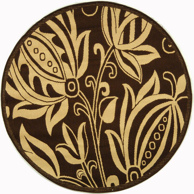 Safavieh Courtyard cy2961 - 3409 Chocolate / Natural Rugs - Safavieh - cy2961 - 3409 - 8r