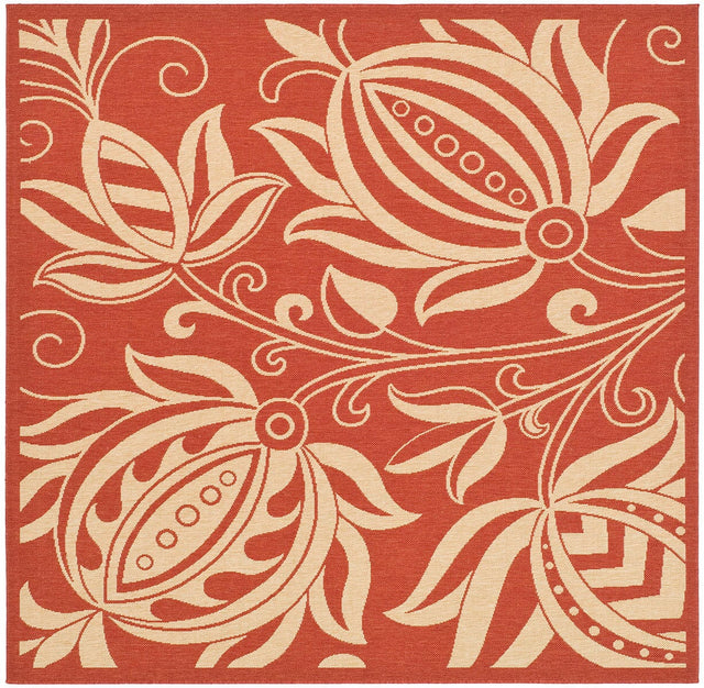 Safavieh Courtyard cy2961 - 3707 Red / Natural Rugs - Safavieh - cy2961 - 3707 - 0