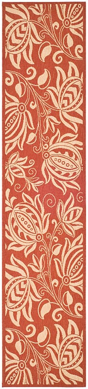 Safavieh Courtyard cy2961 - 3707 Red / Natural Rugs - Safavieh - cy2961 - 3707 - 27