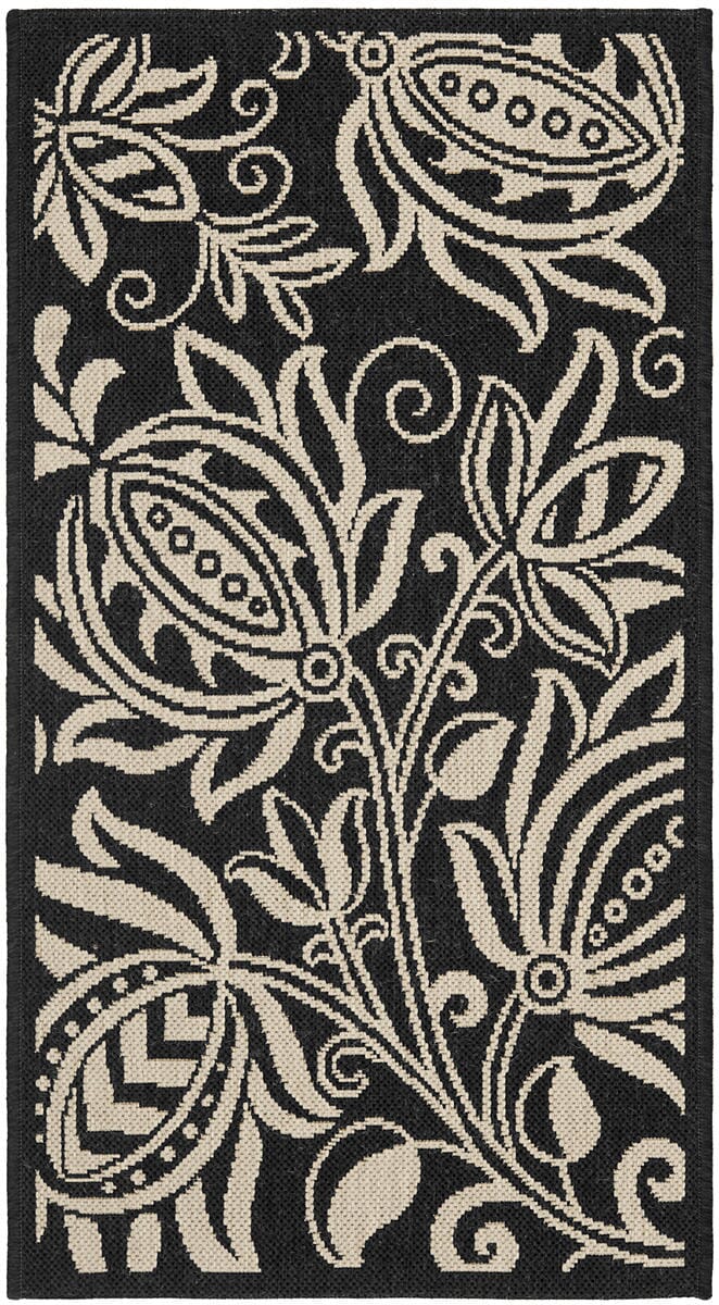 Safavieh Courtyard cy2961 - 3908 Black / Sand Rugs - Safavieh - cy2961 - 3908 - 27
