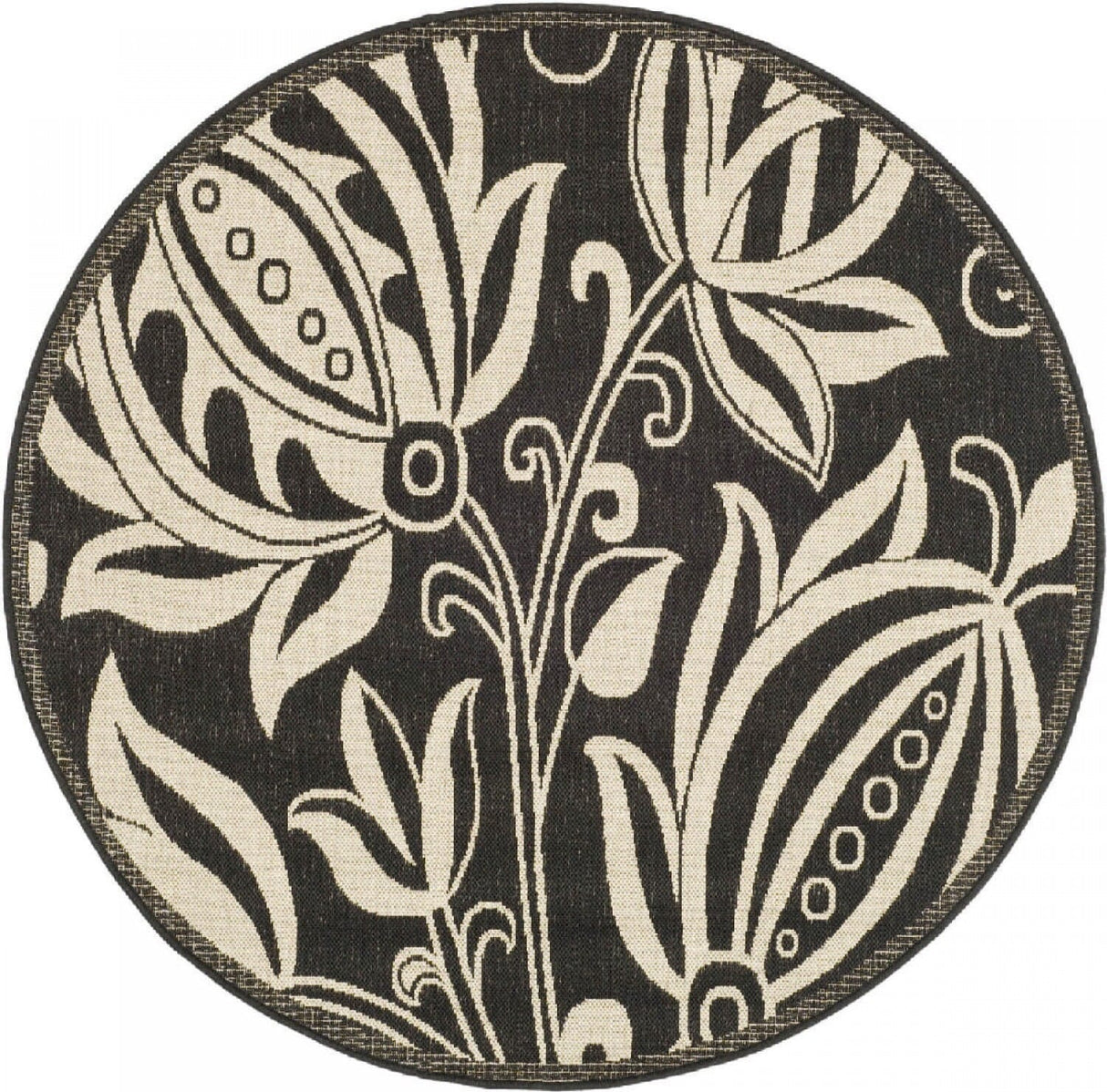 Safavieh Courtyard cy2961 - 3908 Black / Sand Rugs - Safavieh - cy2961 - 3908 - 6