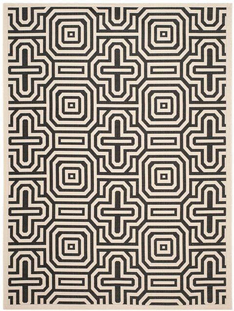 Safavieh Courtyard cy2962 - 3901 Sand / Black Rugs - Safavieh - cy2962 - 3901 - 8