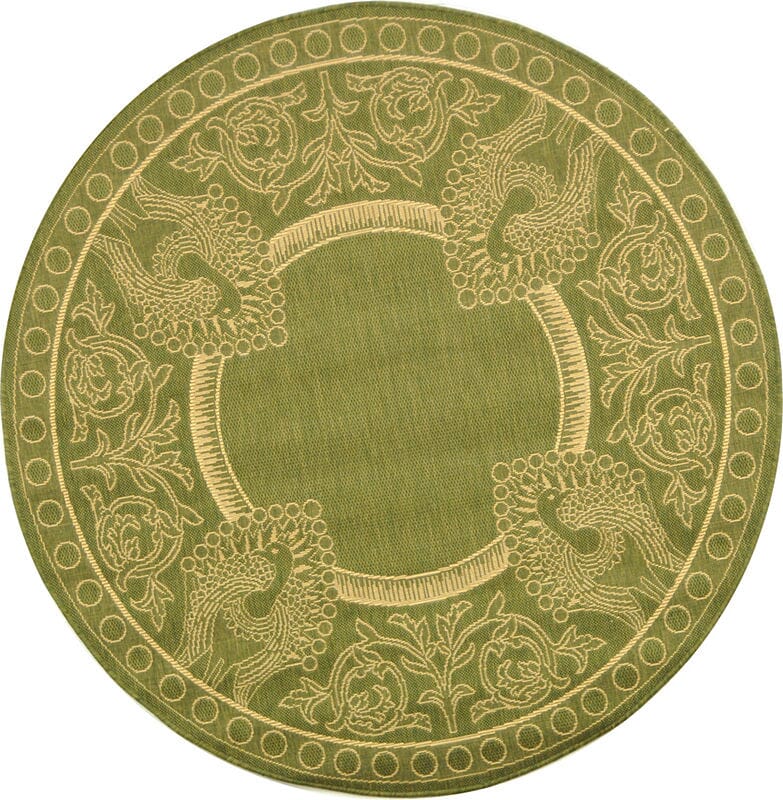 Safavieh Courtyard cy2965 - 1e06 Olive / Natural Rugs - Safavieh - cy2965 - 1e06 - 8r