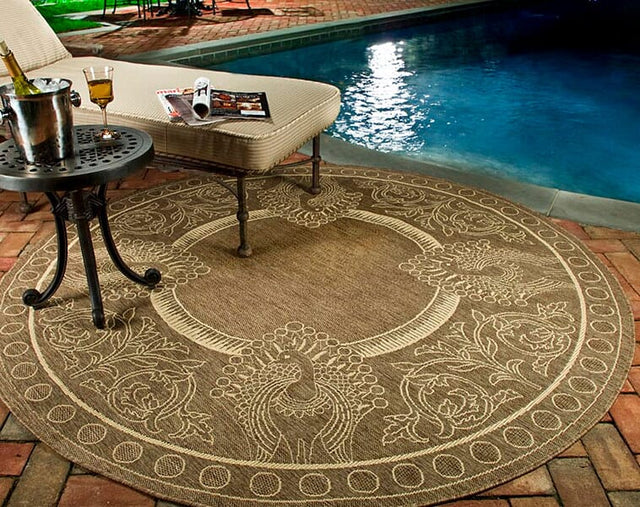 Safavieh Courtyard cy2965 - 3009 Brown / Natural Rugs - Safavieh - cy2965 - 3009 - 6