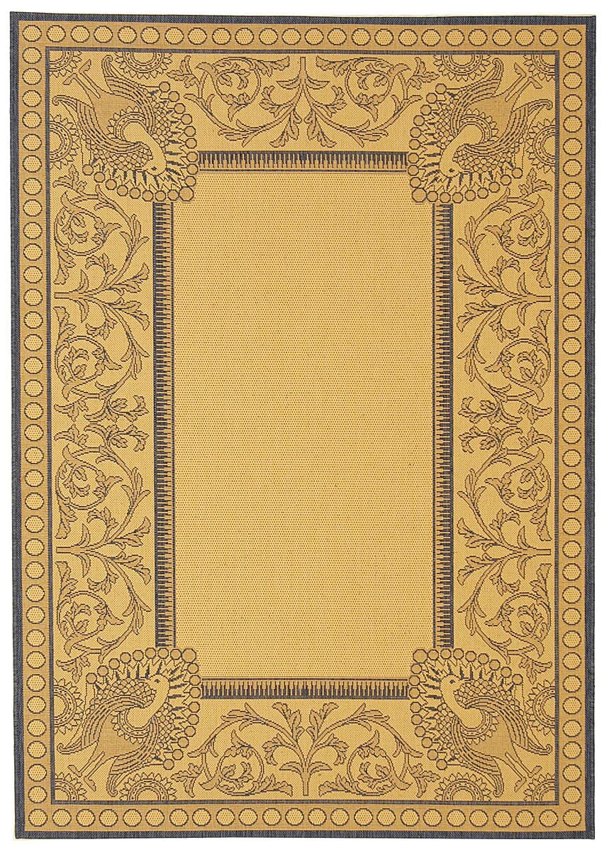 Safavieh Courtyard cy2965 - 3101 Natural / Blue Rugs - Safavieh - cy2965 - 3101 - 0