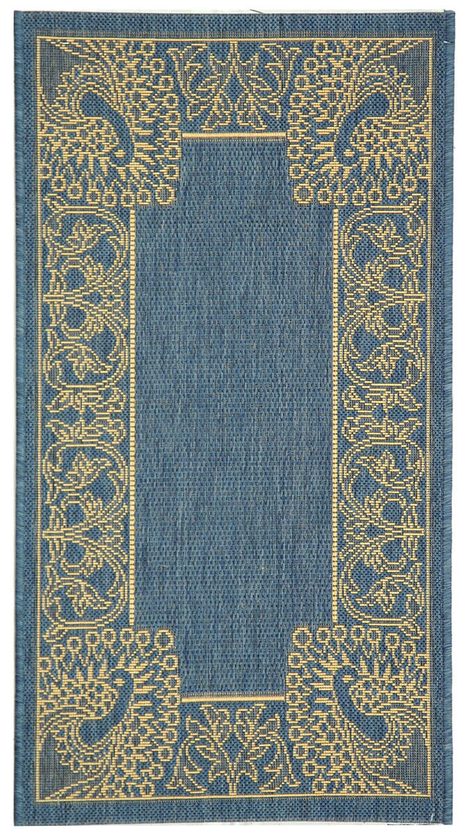 Safavieh Courtyard cy2965 - 3103 Blue / Natural Rugs - Safavieh - cy2965 - 3103 - 27