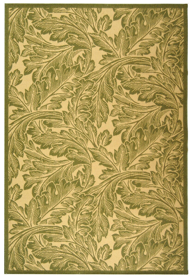 Safavieh Courtyard cy2996 - 1e01 Natural / Olive Rugs - Safavieh - cy2996 - 1e01 - 0