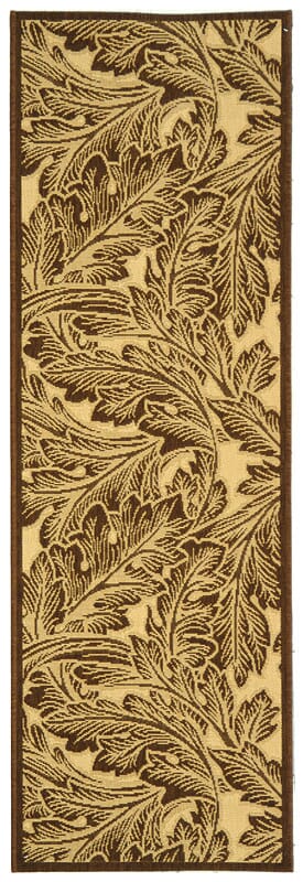 Safavieh Courtyard cy2996 - 3401 Natural / Chocolate Rugs - Safavieh - cy2996 - 3401 - 27