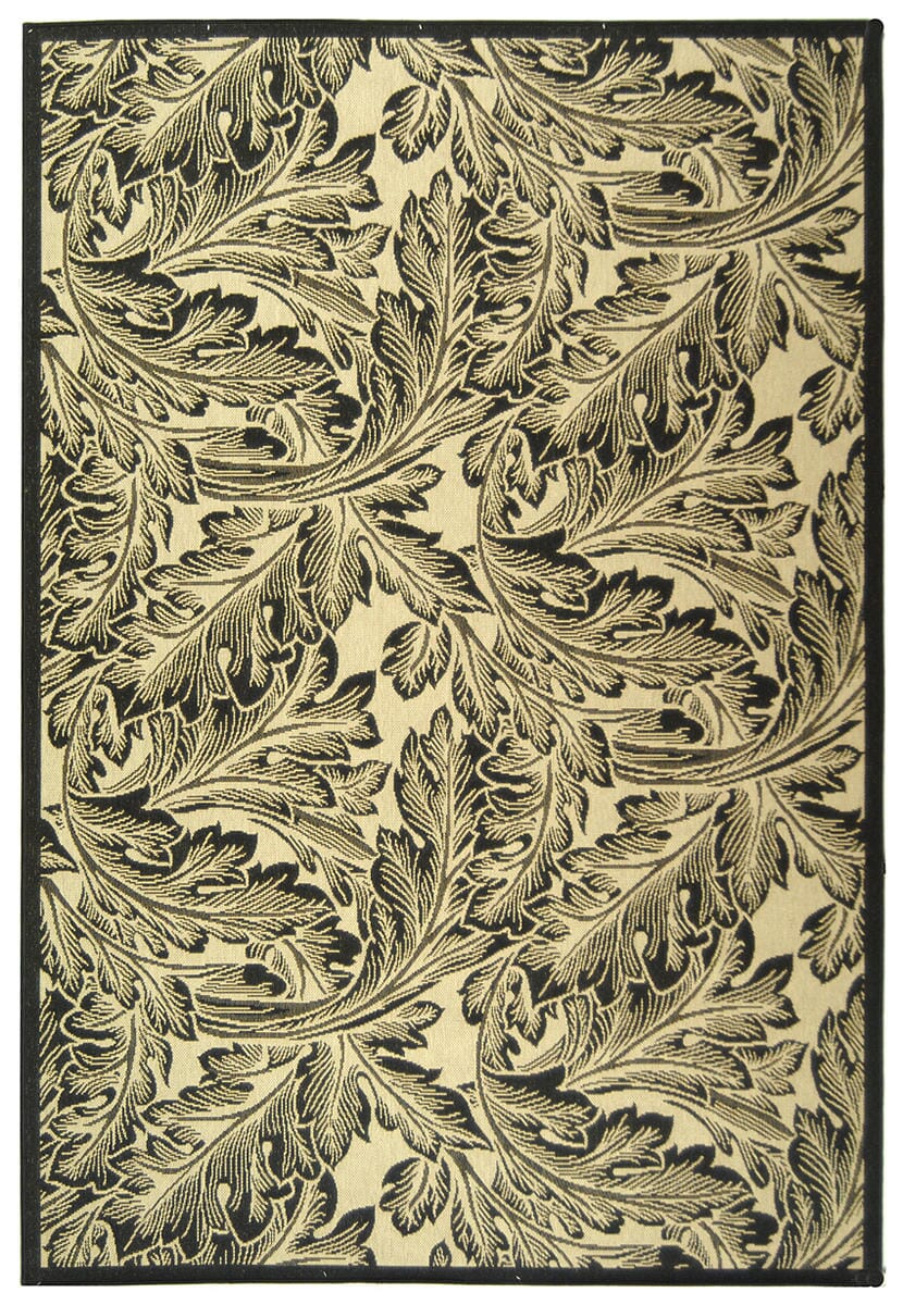 Safavieh Courtyard cy2996 - 3901 Sand / Black Rugs - Safavieh - cy2996 - 3901 - 0