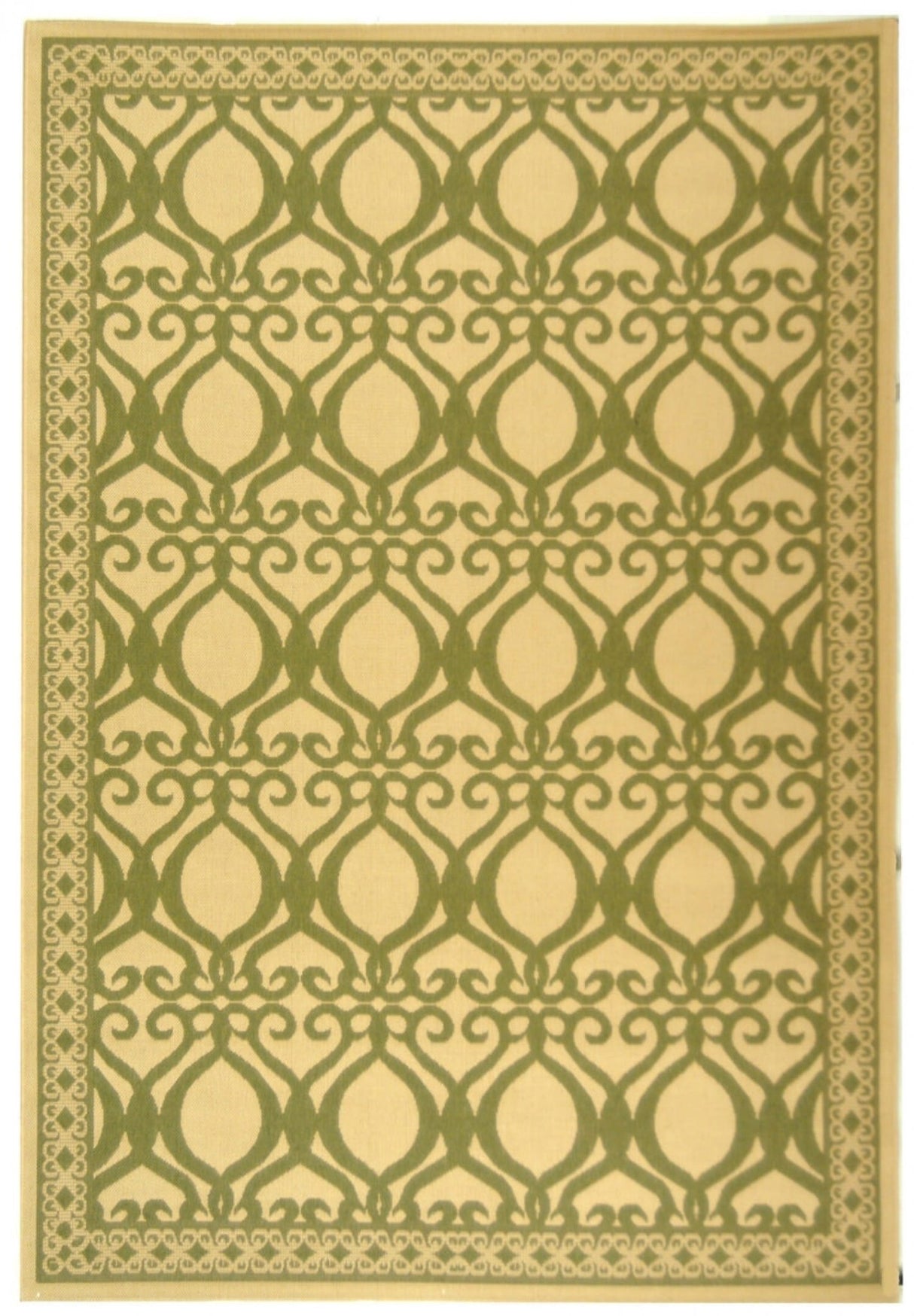 Safavieh Courtyard cy3040 - 1e01 Natural / Olive Rugs - Safavieh - cy3040 - 1e01 - 27