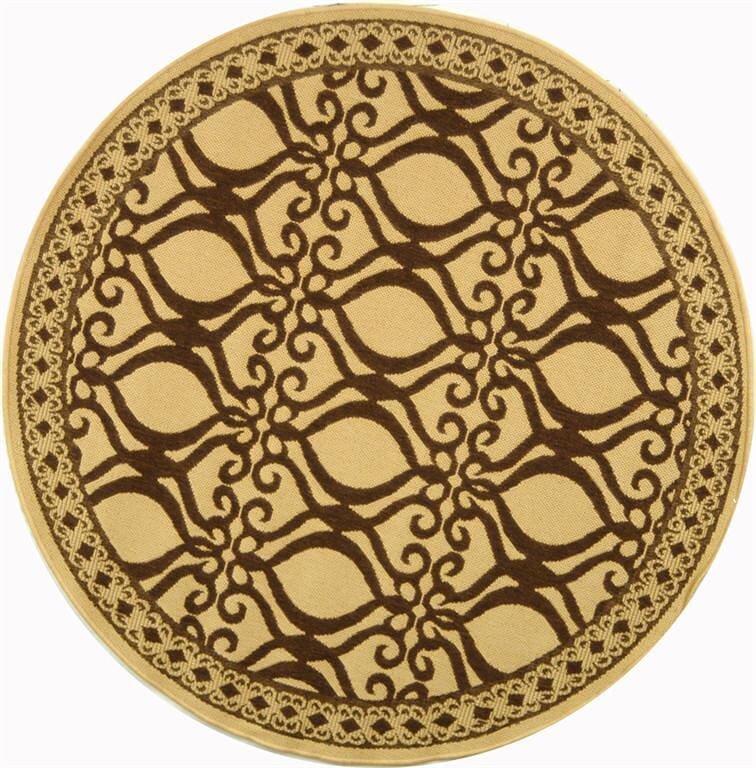 Safavieh Courtyard cy3040 - 3001 Natural / Brown Rugs - Safavieh - cy3040 - 3001 - 5r