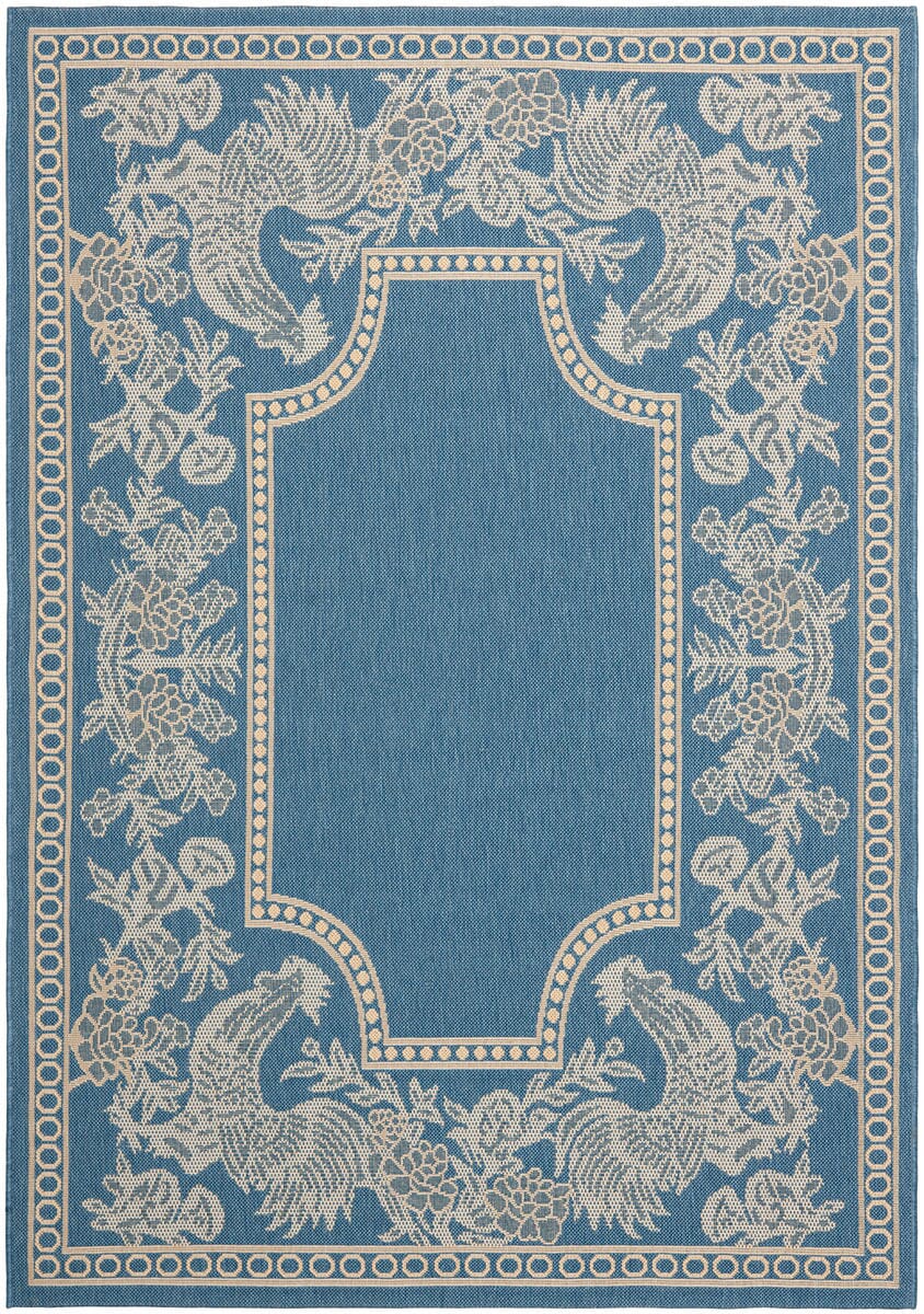 Safavieh Courtyard Cy3305 - 3103 Blue / Natural Rugs - Safavieh - cy3305 - 3103 - 2