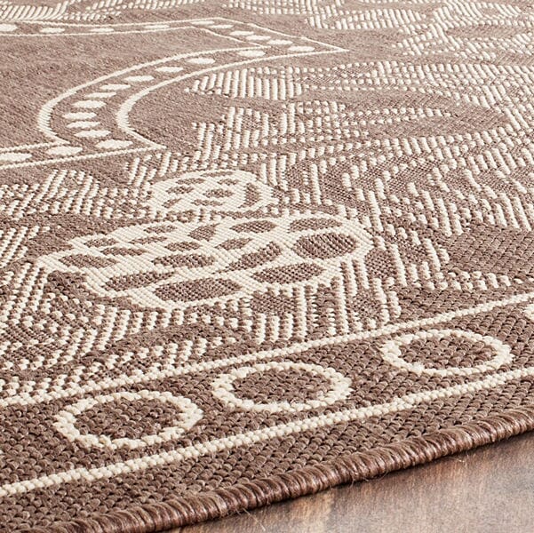 Safavieh Courtyard Cy3305 - 3409 Chocolate / Natural Rugs - Safavieh - cy3305 - 3409 - 2