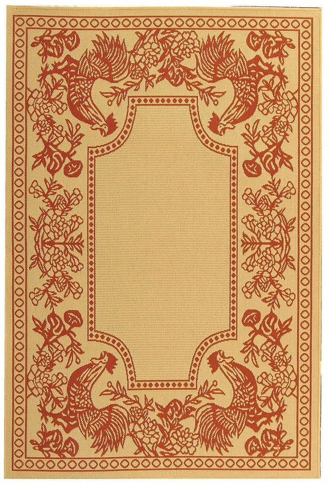 Safavieh Courtyard cy3305 - 3701 Natural / Red Rugs - Safavieh - cy3305 - 3701 - 2
