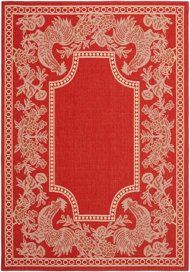 Safavieh Courtyard Cy3305 - 3707 Red / Natural Rugs - Safavieh - cy3305 - 3707 - 2