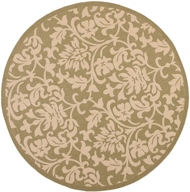 Safavieh Courtyard cy3416 - 1e06 Olive / Natural Rugs - Safavieh - cy3416 - 1e06 - 7r