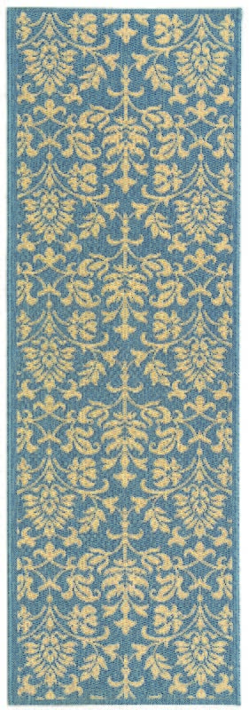 Safavieh Courtyard cy3416 - 3103 Blue / Natural Rugs - Safavieh - cy3416 - 3103 - 27