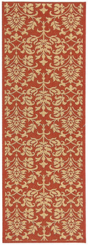 Safavieh Courtyard cy3416 - 3707 Red / Natural Rugs - Safavieh - cy3416 - 3707 - 210