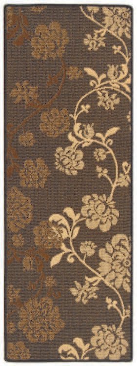 Safavieh Courtyard Cy4027D Black Natural / Brown Rugs - Safavieh - cy4027d - 27