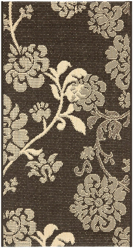 Safavieh Courtyard Cy4027D Black Natural / Brown Rugs - Safavieh - cy4027d - 5r