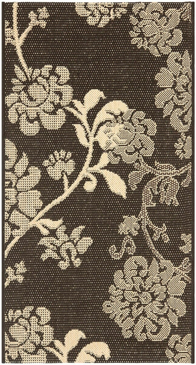 Safavieh Courtyard Cy4027D Black Natural / Brown Rugs - Safavieh - cy4027d - 5r