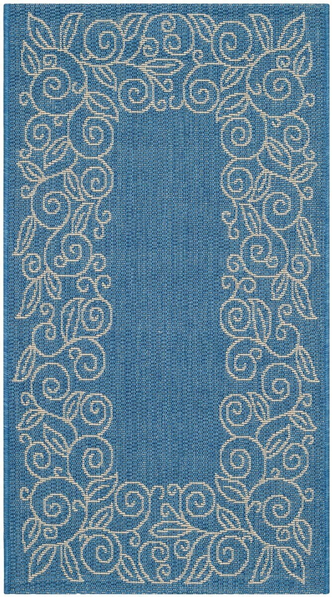Safavieh Courtyard cy5139c Blue / Ivory Rugs - Safavieh - cy5139c - 7r