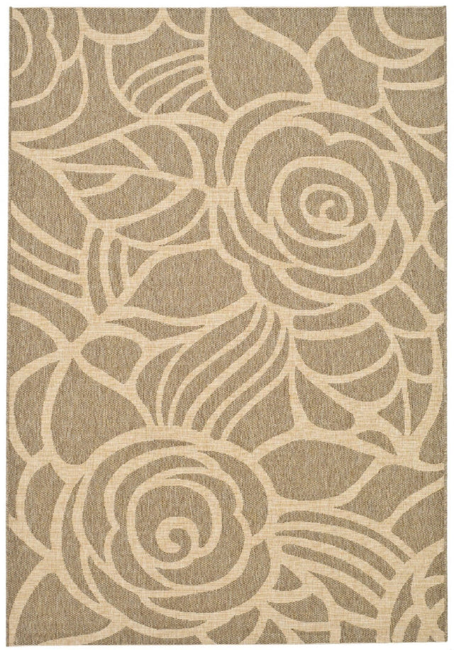 Safavieh Courtyard cy5141b Coffee / Sand Rugs - Safavieh - cy5141b - 7sq