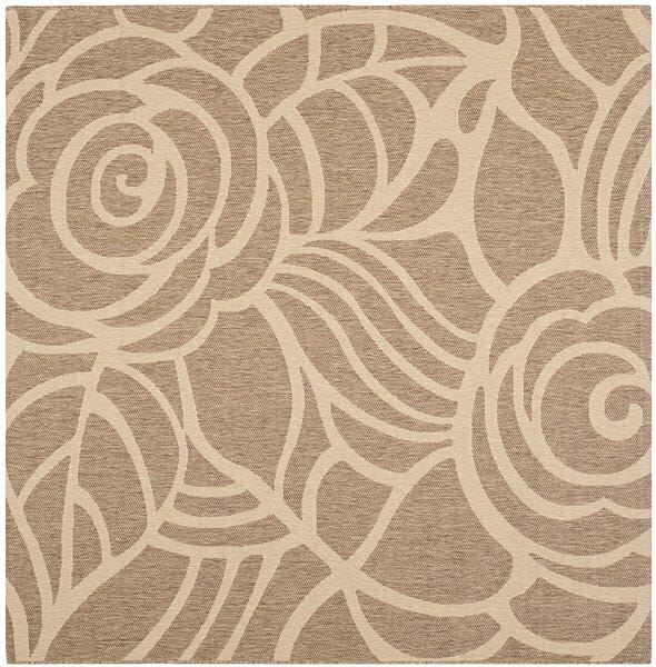 Safavieh Courtyard cy5141b Coffee / Sand Rugs - Safavieh - cy5141b - 7sq