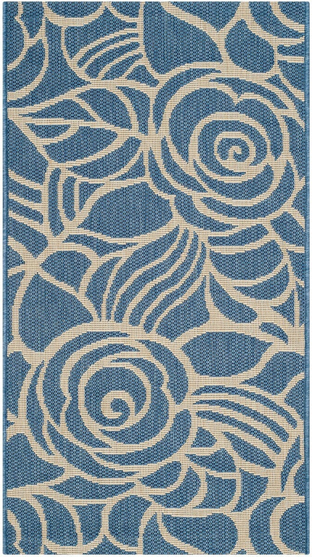 Safavieh Courtyard Cy5141C Blue / Beige Rugs - Safavieh - cy5141c - 8r