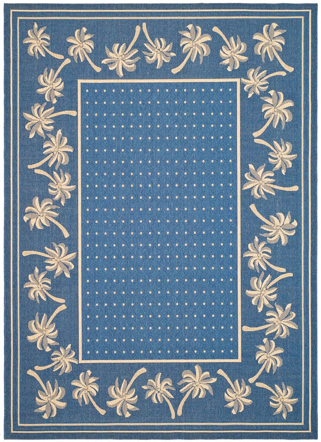 Safavieh Courtyard cy5148c Blue / Ivory Rugs - Safavieh - cy5148c - 3