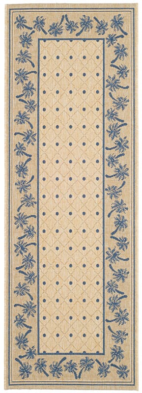 Safavieh Courtyard cy5148f Ivory / Blue Rugs - Safavieh - cy5148f - 38