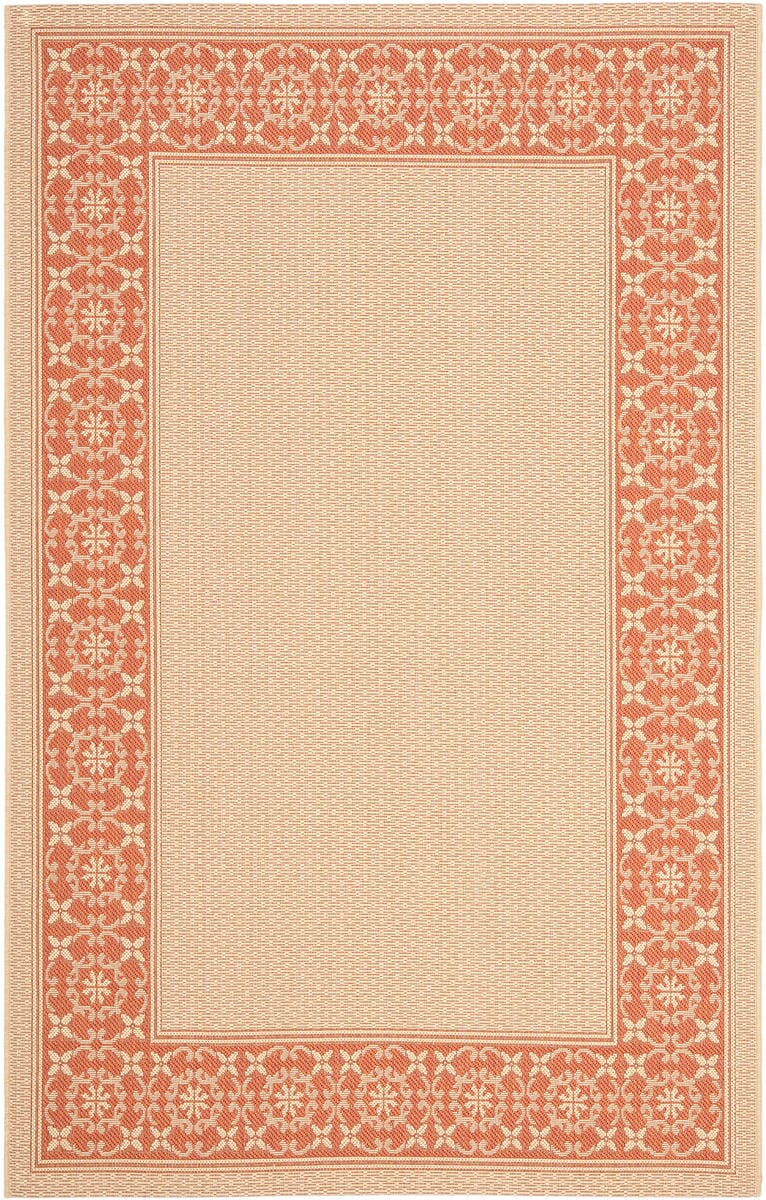 Safavieh Courtyard Cy6003 - 11 Cream / Terracotta Rugs - Safavieh - cy6003 - 11 - 4