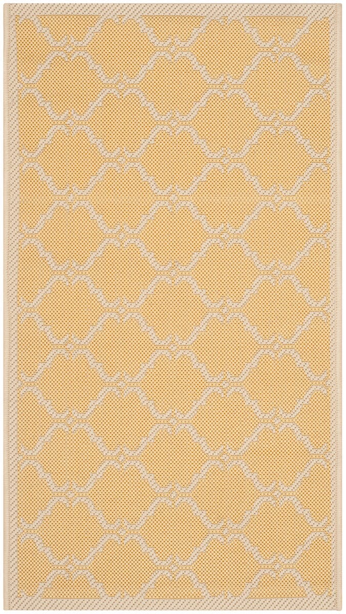 Safavieh Courtyard Cy6009 - 316 Yellow / Beige Rugs - Safavieh - cy6009 - 316 - 5r
