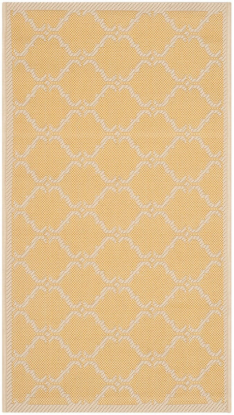 Safavieh Courtyard Cy6009 - 316 Yellow / Beige Rugs - Safavieh - cy6009 - 316 - 5r